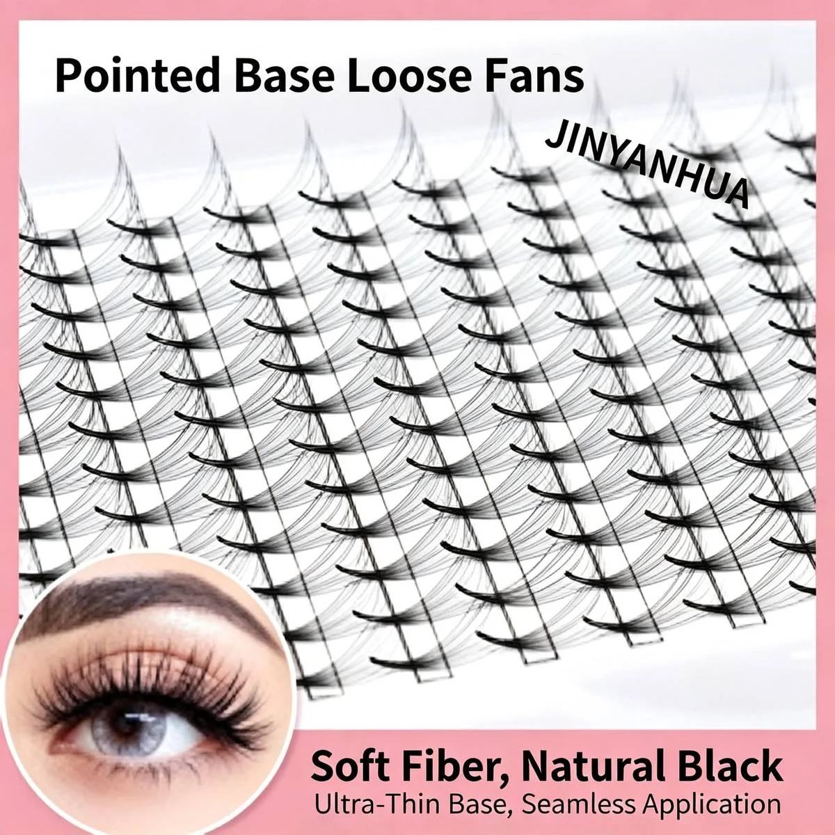 Pointed Premade Fans 9D