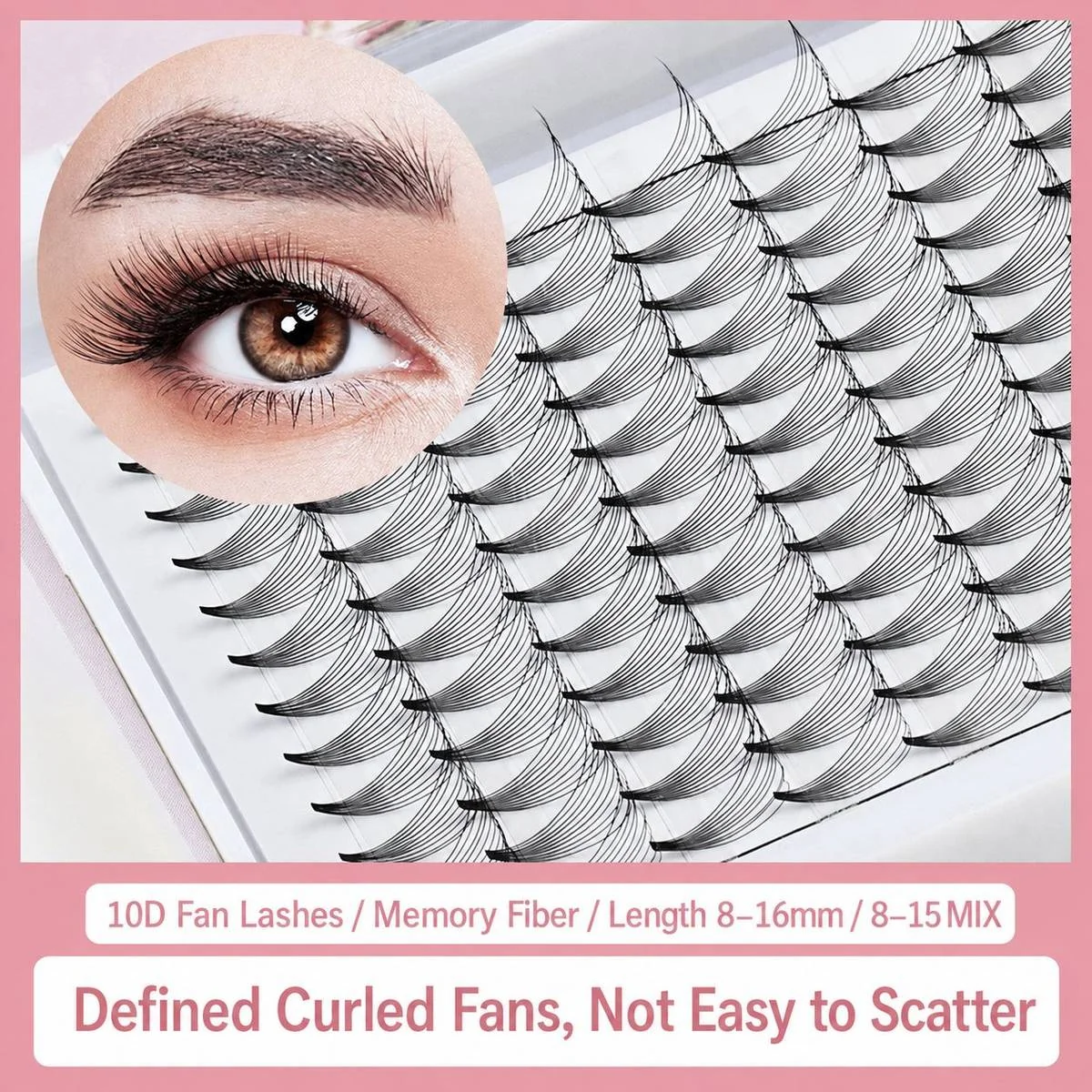 Short Stem Premade Fans 10D